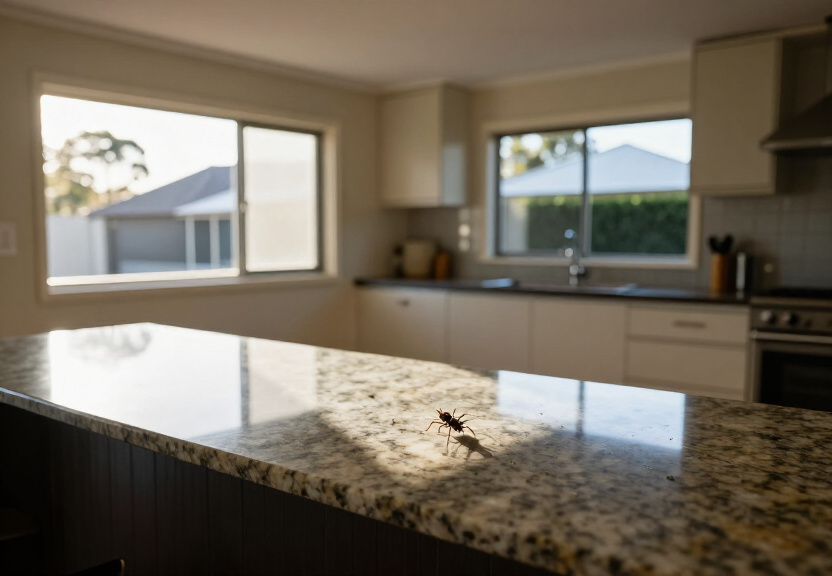 Spider-free garage in Glossodia after pest control